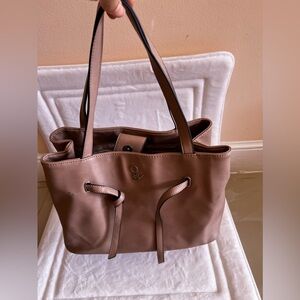 Nine West Large Tote Bag, Beige 9W made of quality ManMade Materials